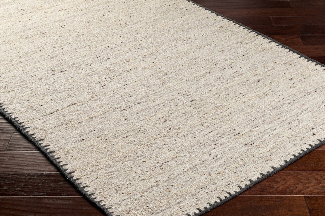 Ayumu Bohemian Style Beige Hand Woven Wool Area Rug - The Rug Decor