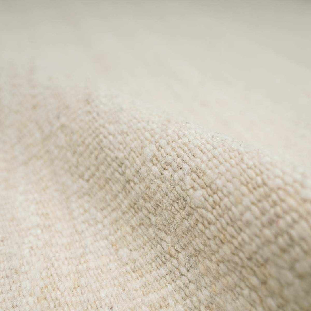 Ayumu Modern Solid Ivory Wool Area Rug - The Rug Decor