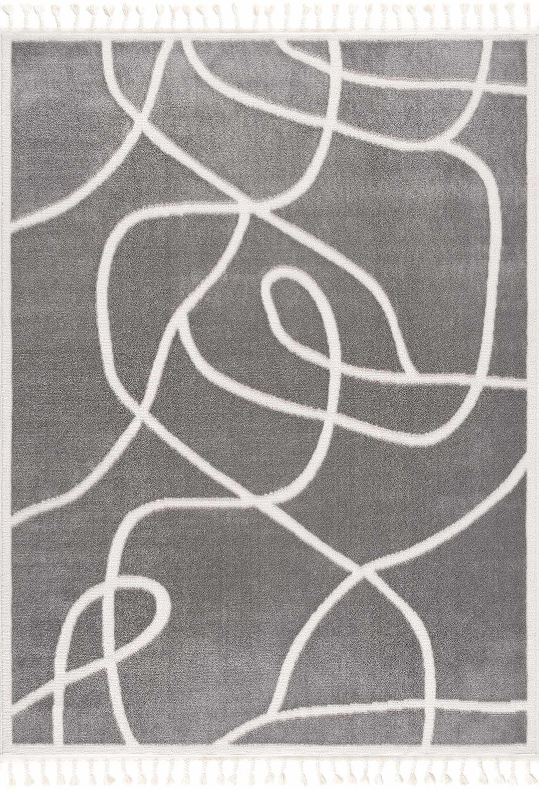 Azana Modern Abstract Design Gray Area Rug - The Rug Decor