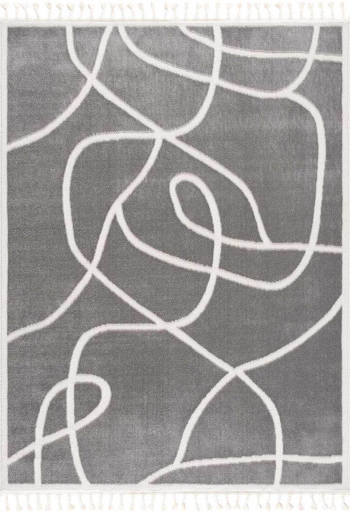 Azana Modern Abstract Design Gray Area Rug - The Rug Decor