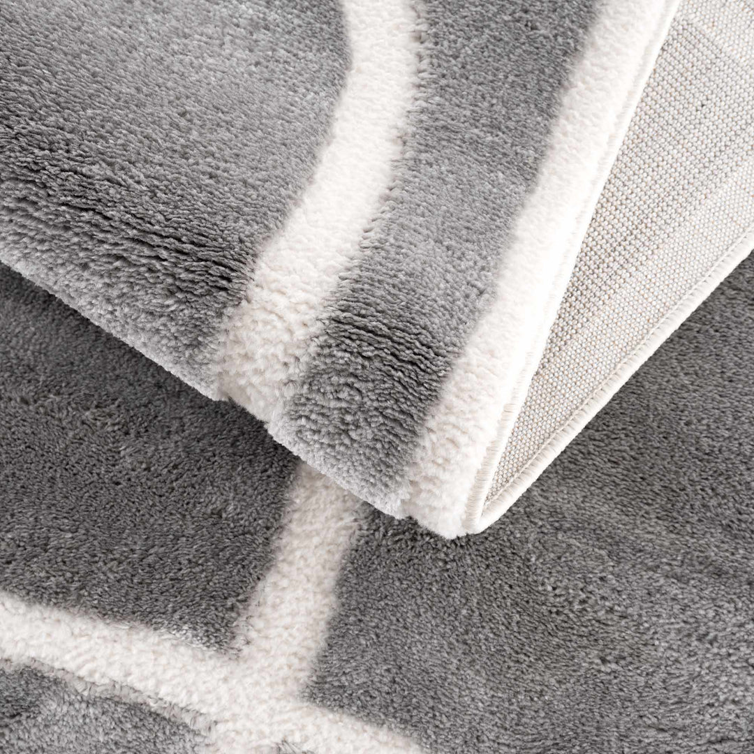 Azana Modern Abstract Design Gray Area Rug - The Rug Decor