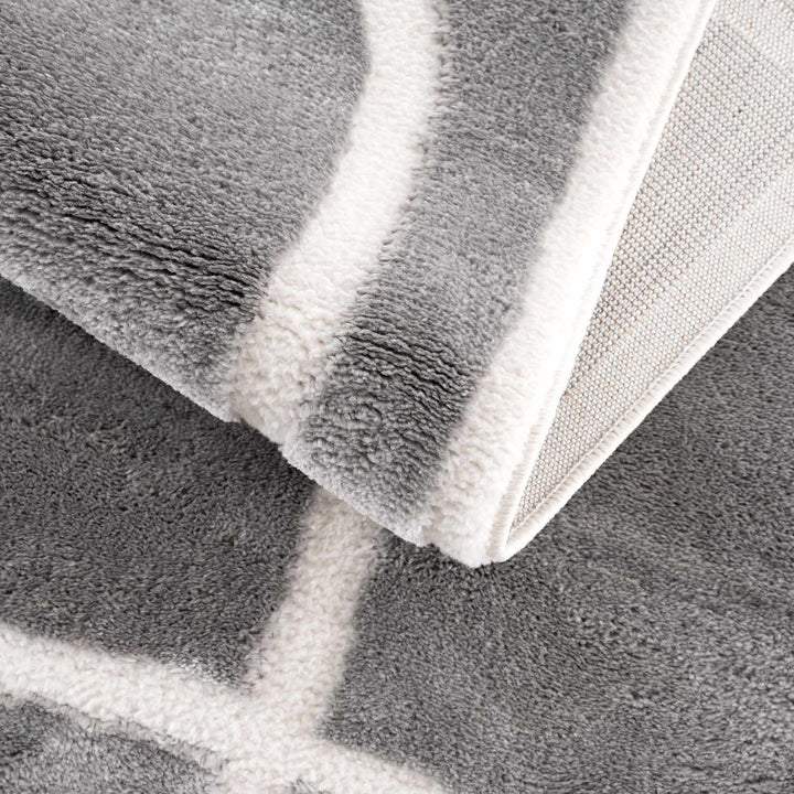 Azana Modern Abstract Design Gray Area Rug - The Rug Decor