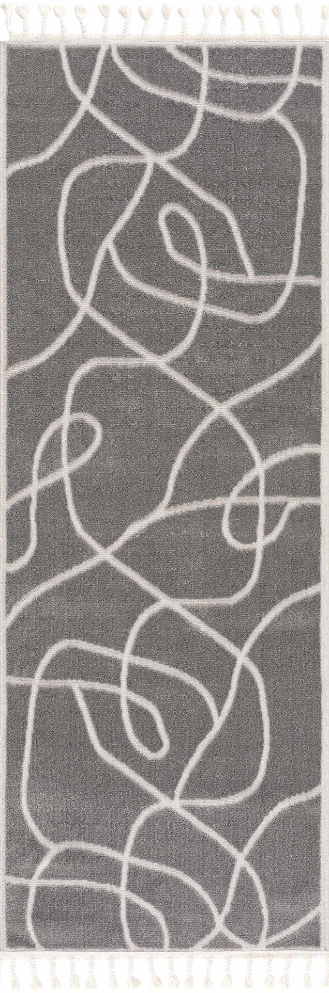 Azana Modern Abstract Design Gray Area Rug - The Rug Decor