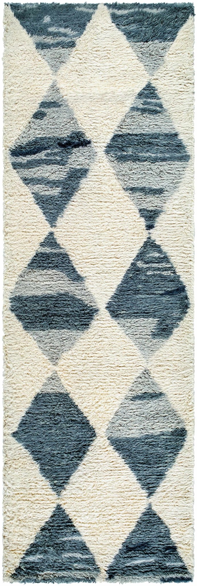 Azaria Modern Geometrical Gray And Ivory Hand Tufted Wool Rug - The Rug Decor