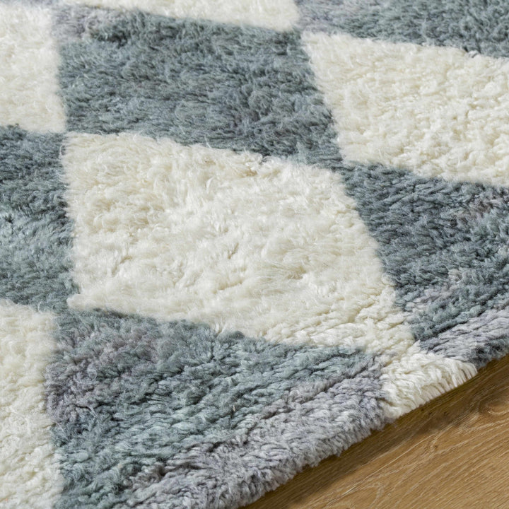 Azaria Modern Geometrical Gray And Ivory Hand Tufted Wool Rug - The Rug Decor