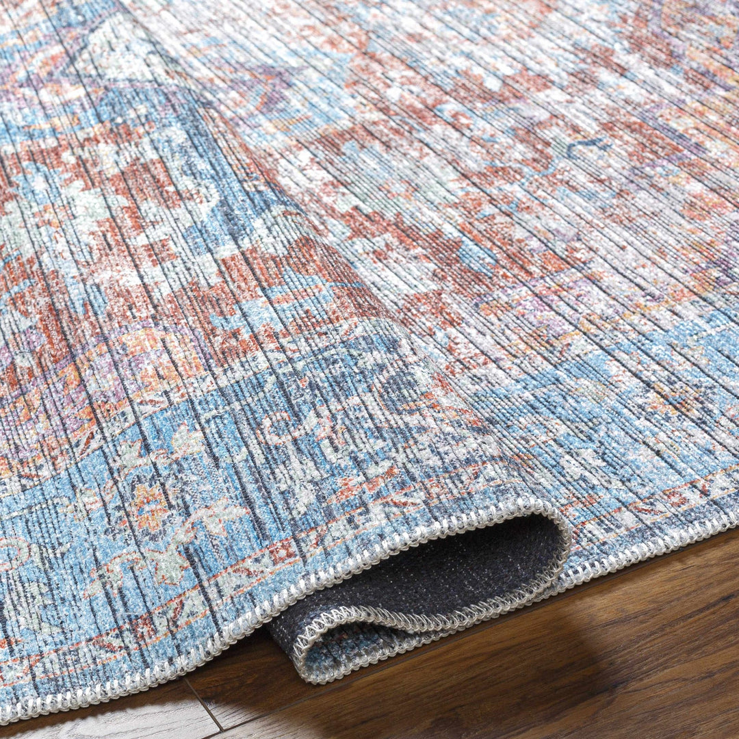 Azfal Traditional Transitional Rust And Gray Rug - The Rug Decor