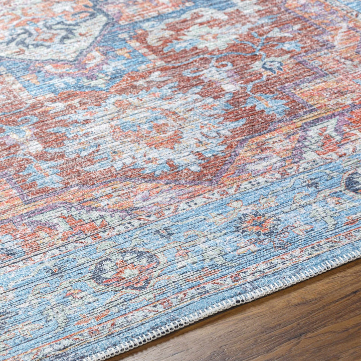 Azfal Traditional Transitional Rust And Gray Rug - The Rug Decor