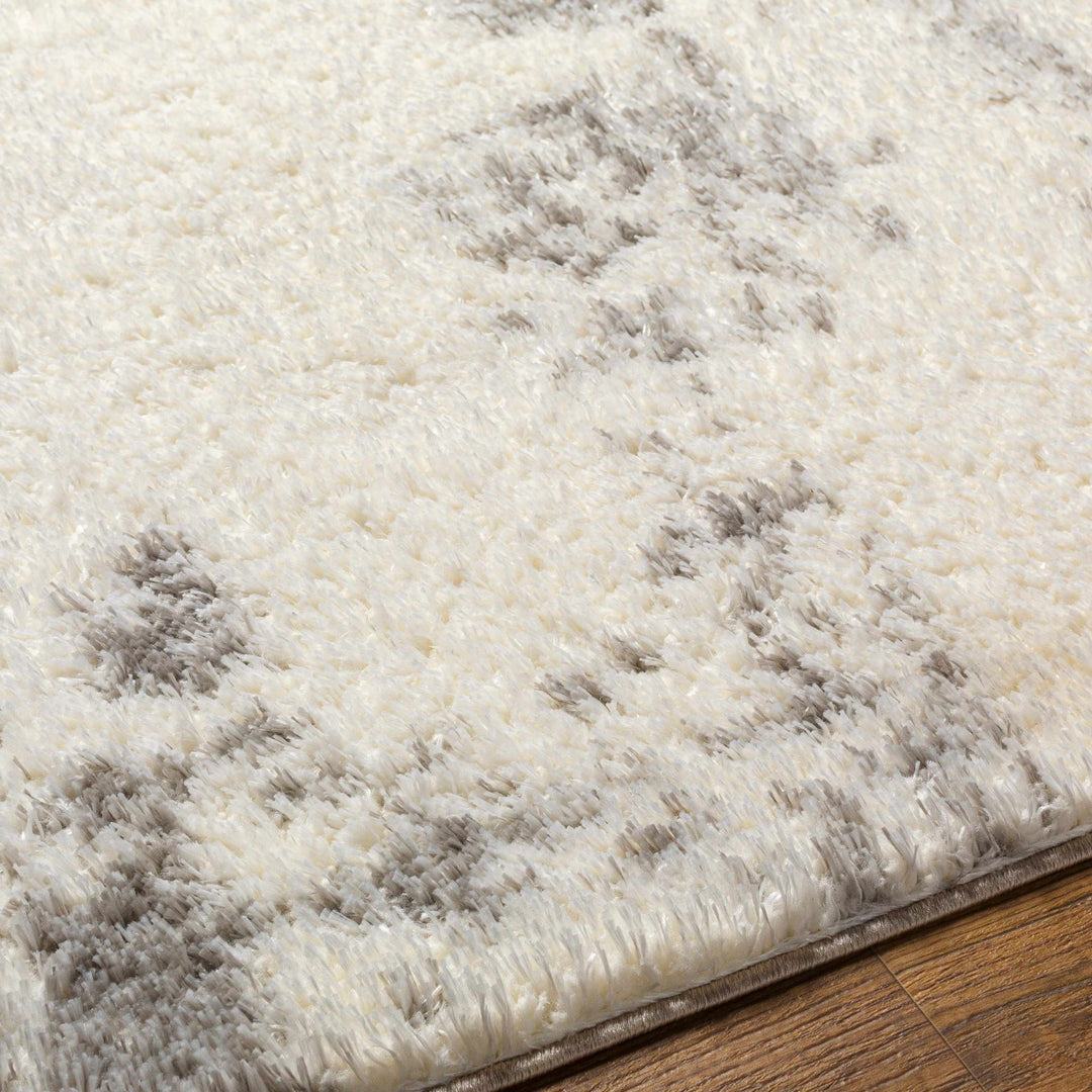 Azizi Contemporary Abstract Gray And Ivory Rug - The Rug Decor