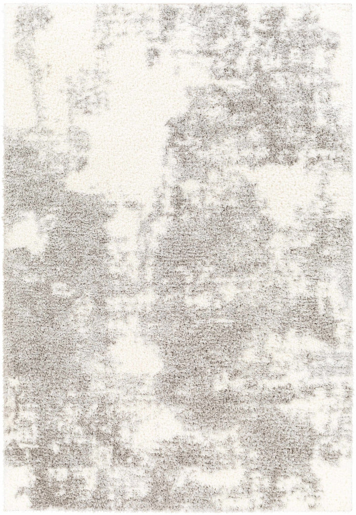 Azizi Contemporary Abstract Gray And Ivory Rug - The Rug Decor
