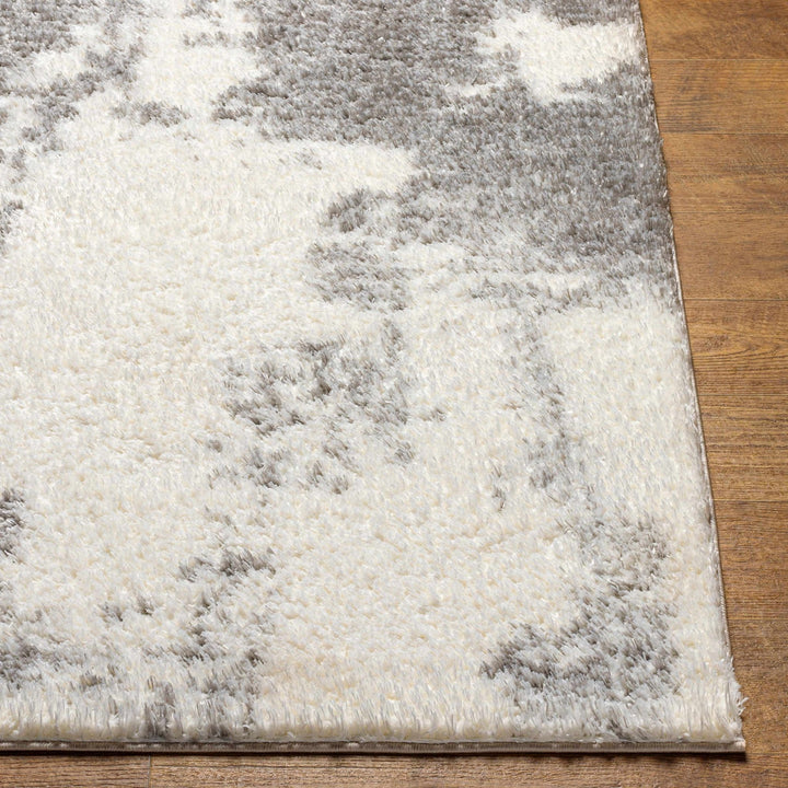 Azizi Contemporary Abstract Gray And Ivory Rug - The Rug Decor