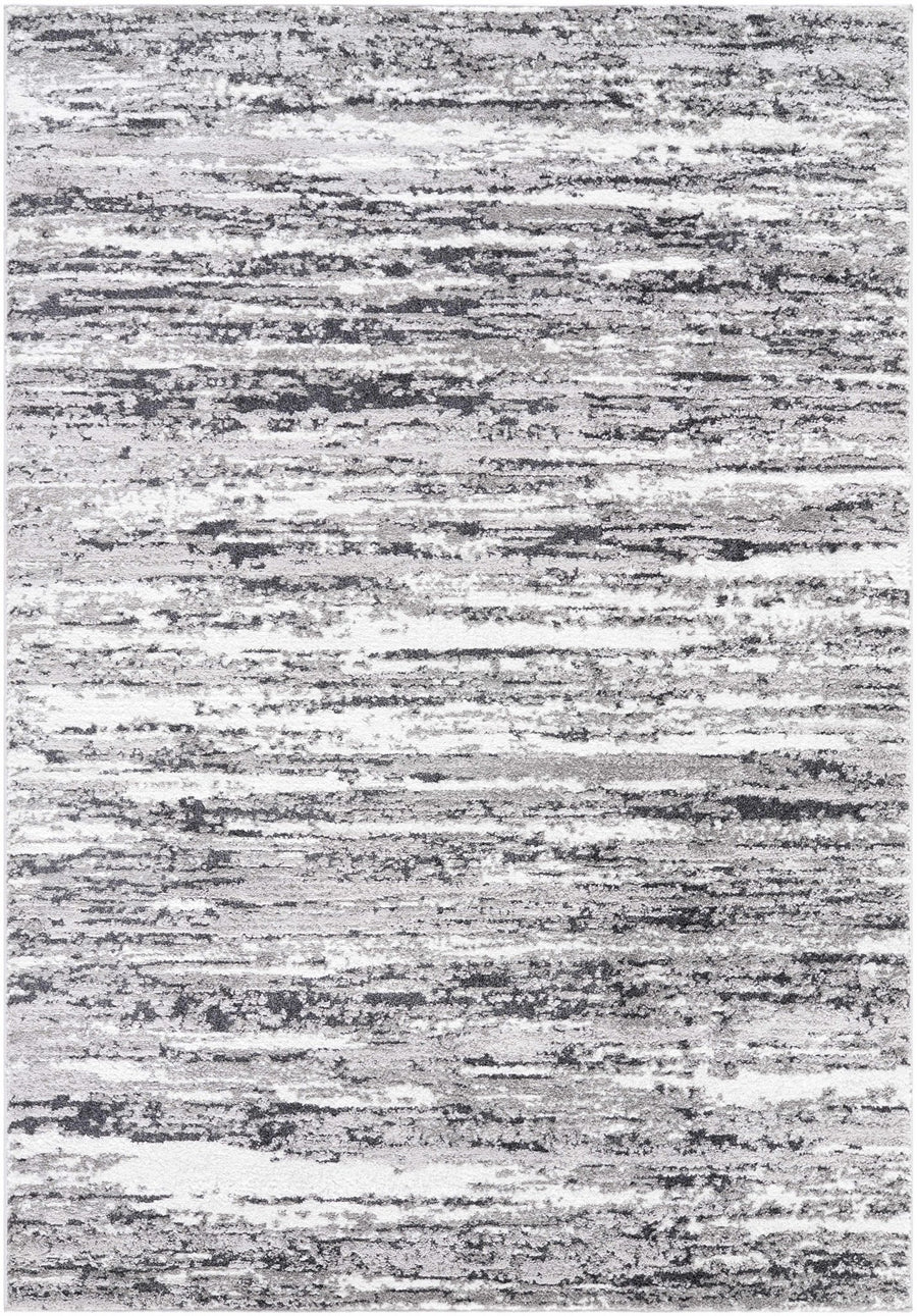 Azmina Contemporary Abstract Gray And Charcoal Rug - The Rug Decor