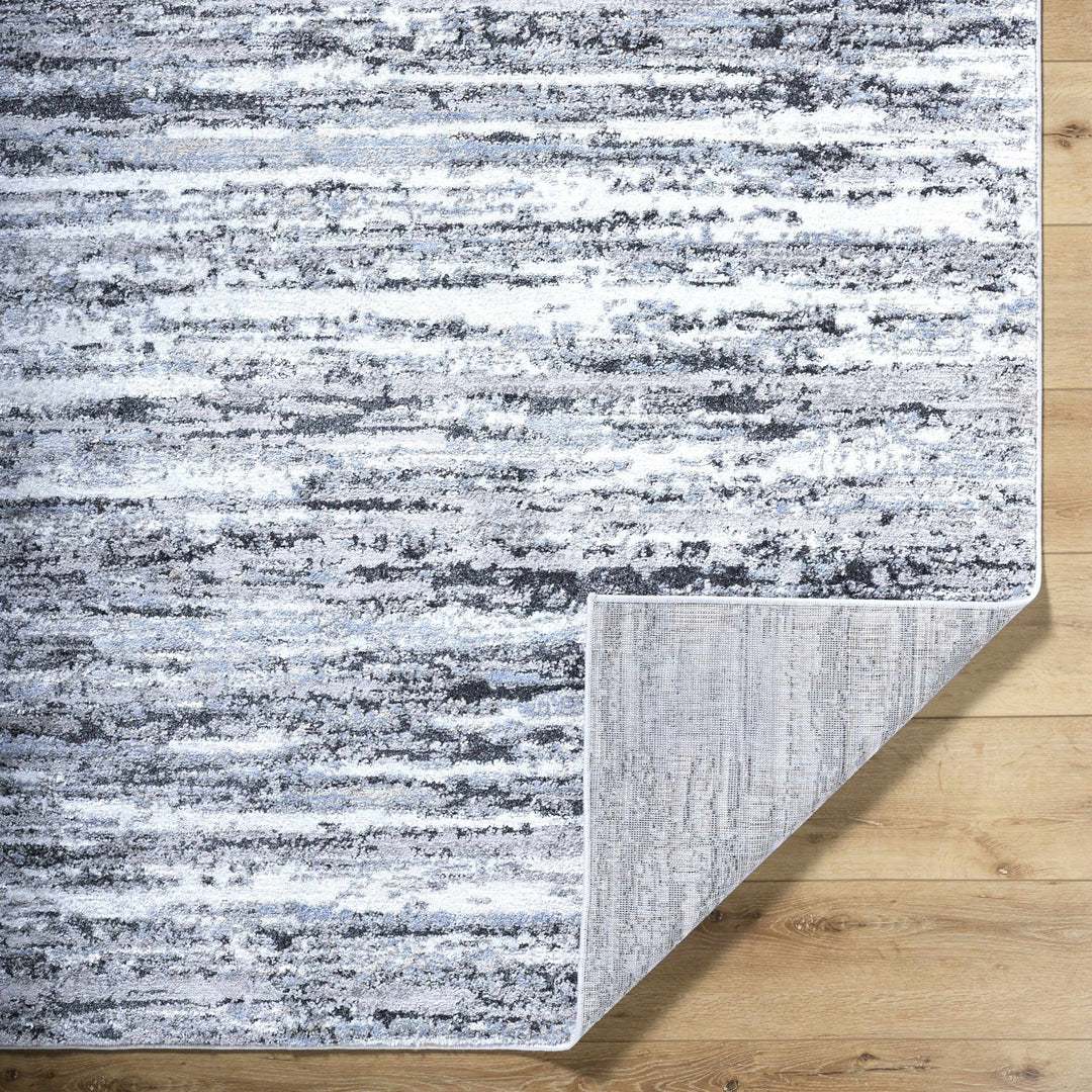 Azmina Contemporary Abstract Gray And Charcoal Rug - The Rug Decor
