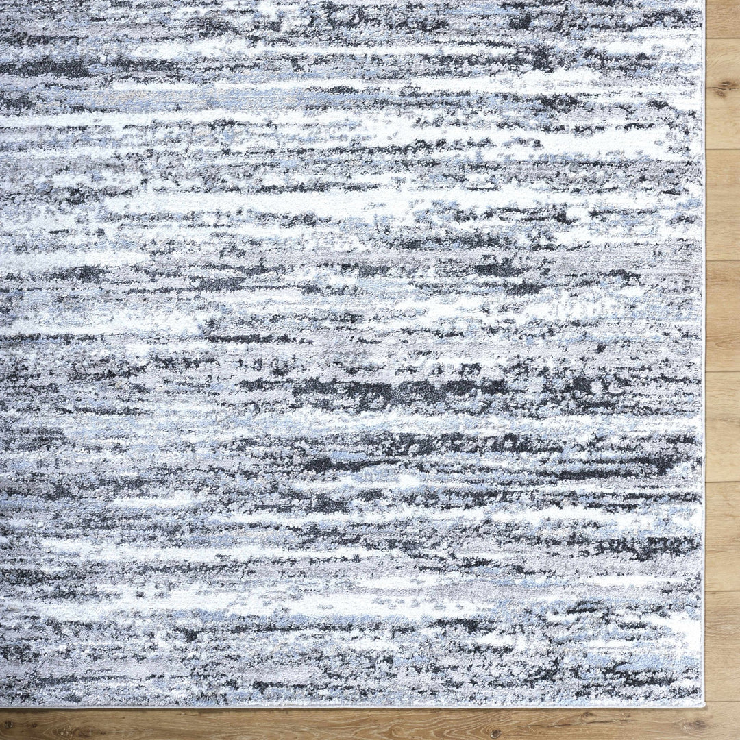 Azmina Contemporary Abstract Gray And Charcoal Rug - The Rug Decor