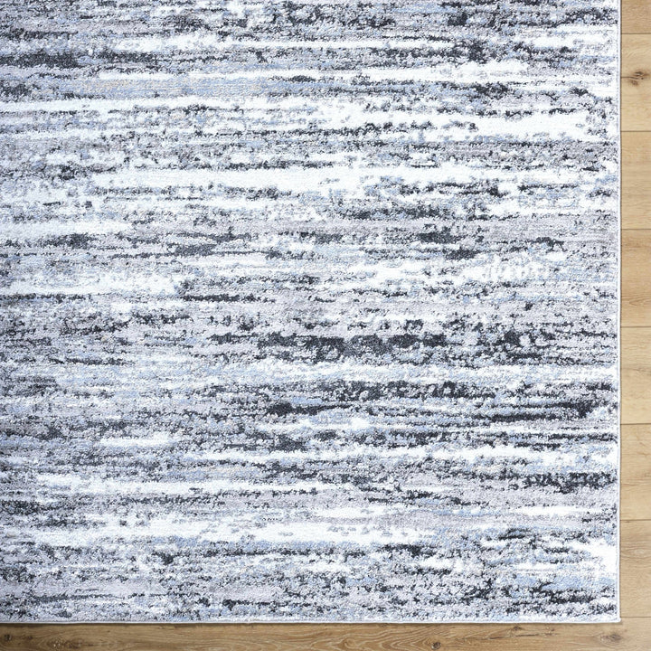 Azmina Contemporary Abstract Gray And Charcoal Rug - The Rug Decor