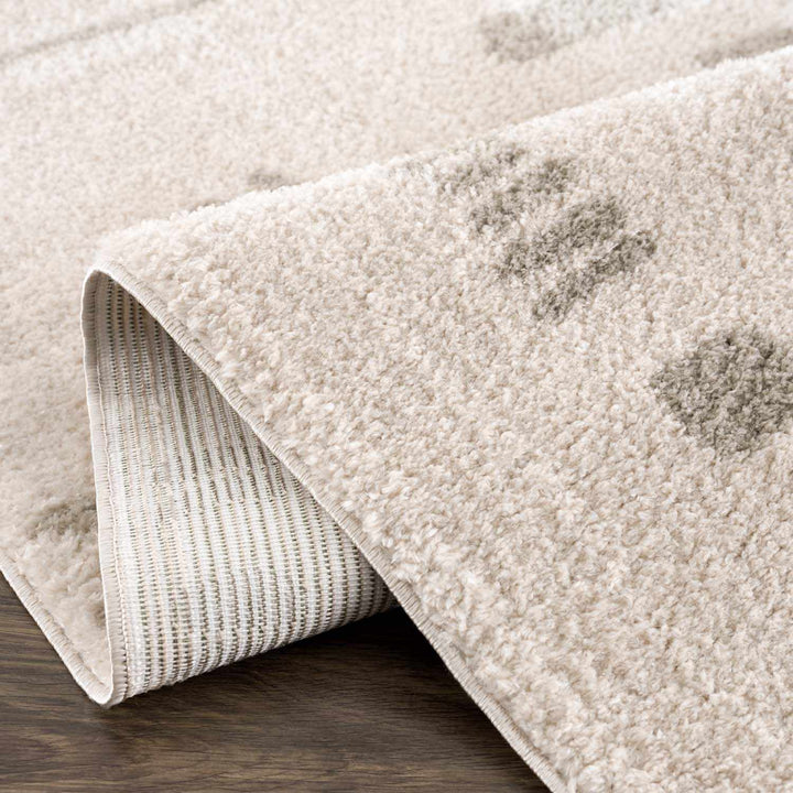 Azriel Contemporary Abstract Design Beige Washable Area Rug - The Rug Decor