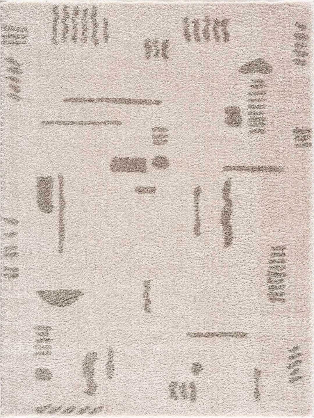 Azriel Contemporary Abstract Design Beige Washable Area Rug - The Rug Decor