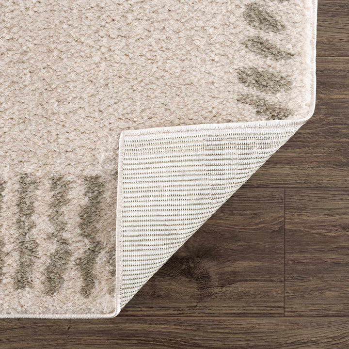 Azriel Contemporary Abstract Design Beige Washable Area Rug - The Rug Decor