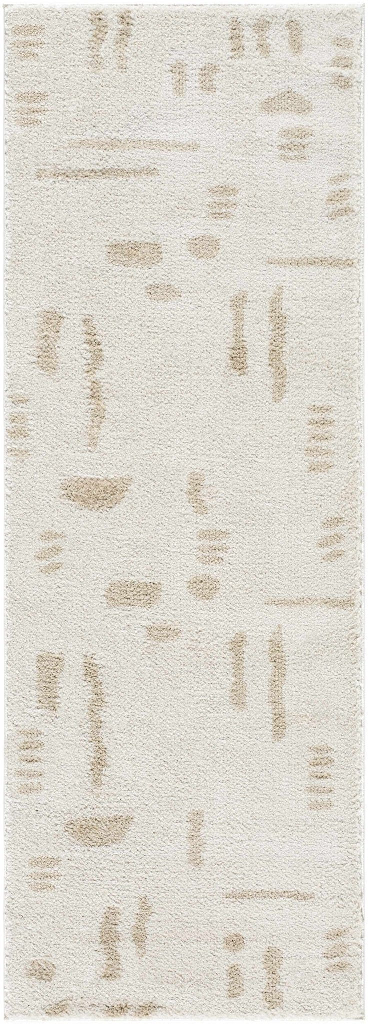 Azriel Contemporary Style Beige Washable Area Rug - The Rug Decor