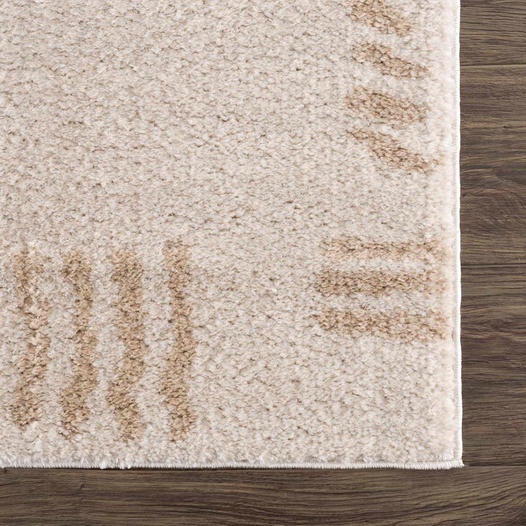 Azriel Contemporary Style Beige Washable Area Rug - The Rug Decor