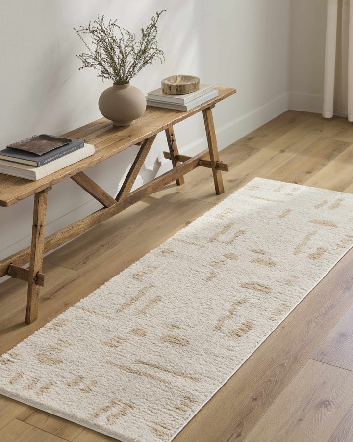 Azriel Contemporary Style Beige Washable Area Rug - The Rug Decor