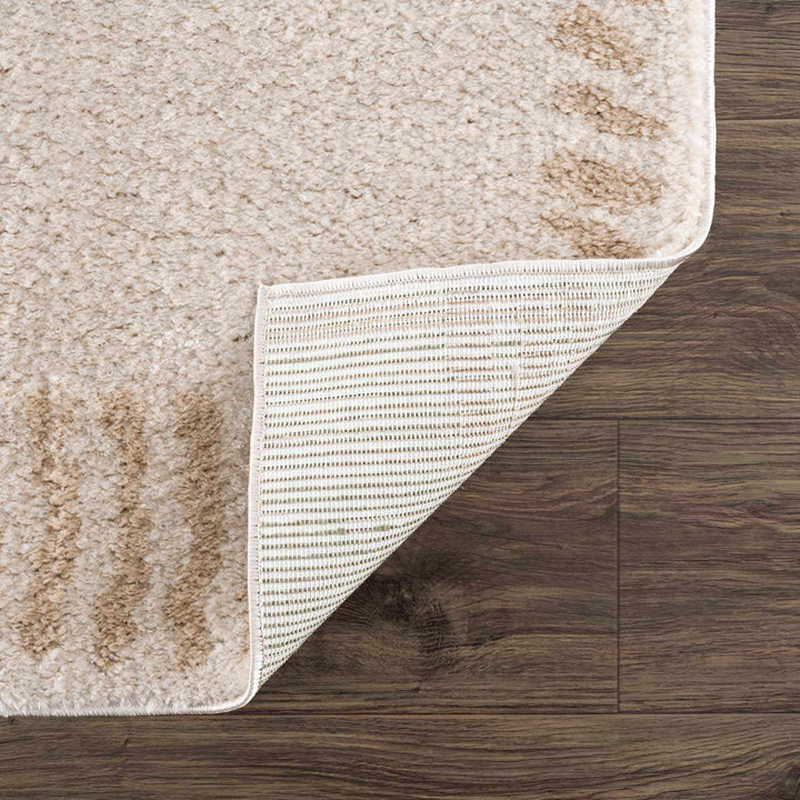 Azriel Contemporary Style Beige Washable Area Rug - The Rug Decor