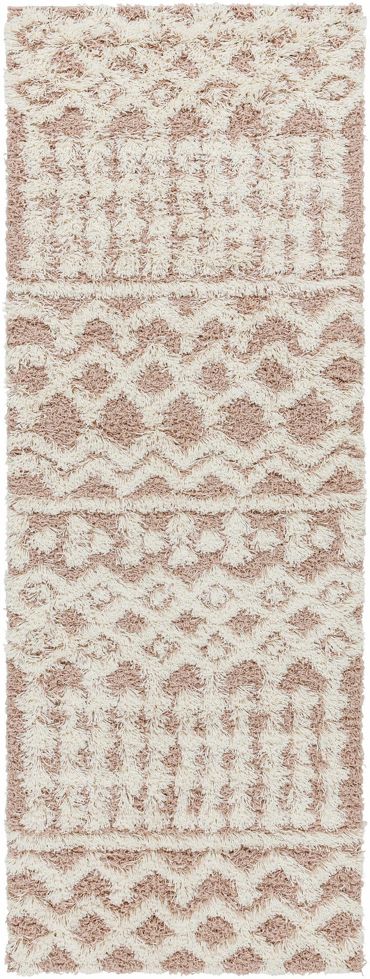 Azura Modern Geometric Design Pink Area Rug