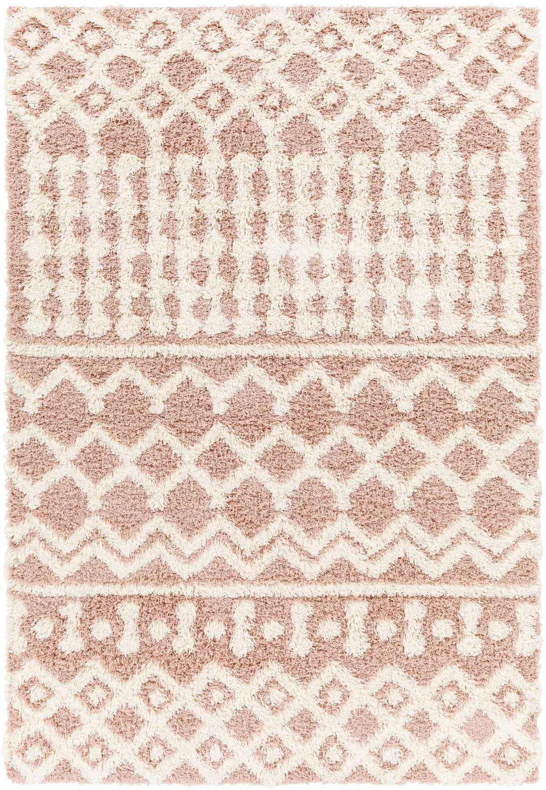 Azura Modern Geometric Design Pink Area Rug - The Rug Decor