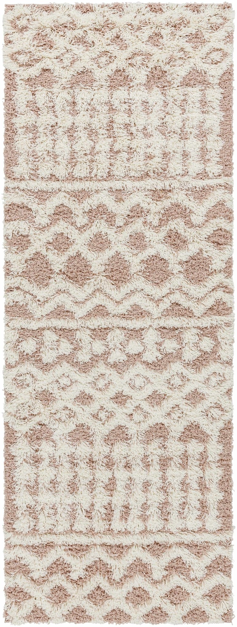 Azura Modern Geometric Design Pink Area Rug - The Rug Decor