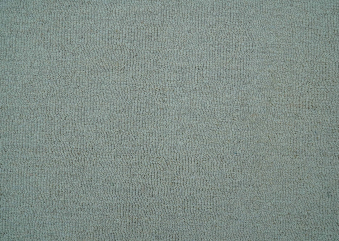 Azure Custom Made Geometrical Charcoal And Gray Hand Tufted Wool Rug - The Rug Decor