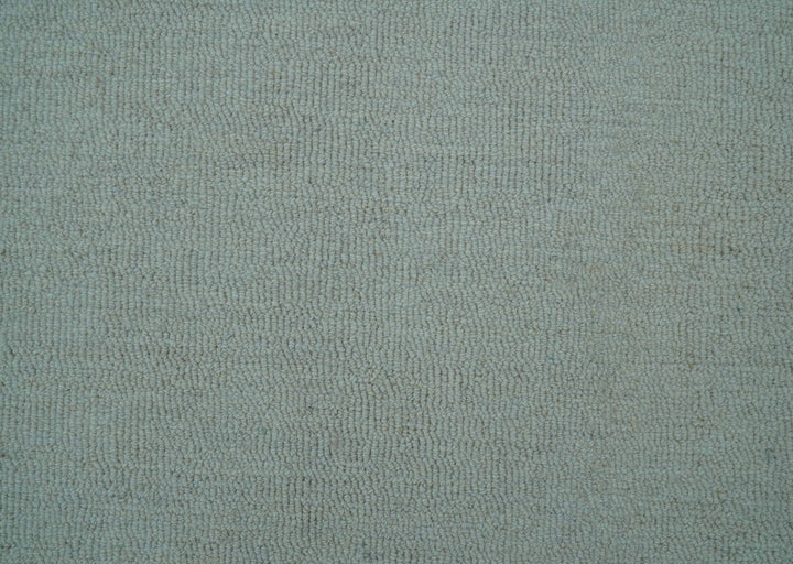 Azure Custom Made Geometrical Charcoal And Gray Hand Tufted Wool Rug - The Rug Decor