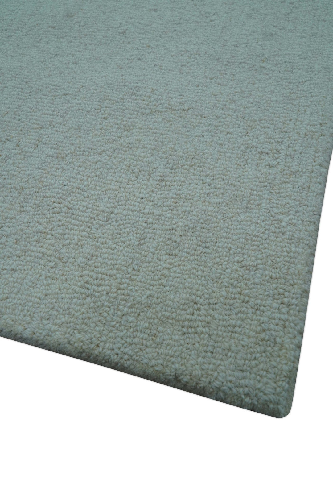 Azure Custom Made Geometrical Charcoal And Gray Hand Tufted Wool Rug - The Rug Decor