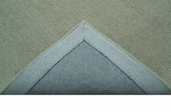 Azure Custom Made Modern Design Beige And Gray Hand Tufted Wool Rug - The Rug Decor