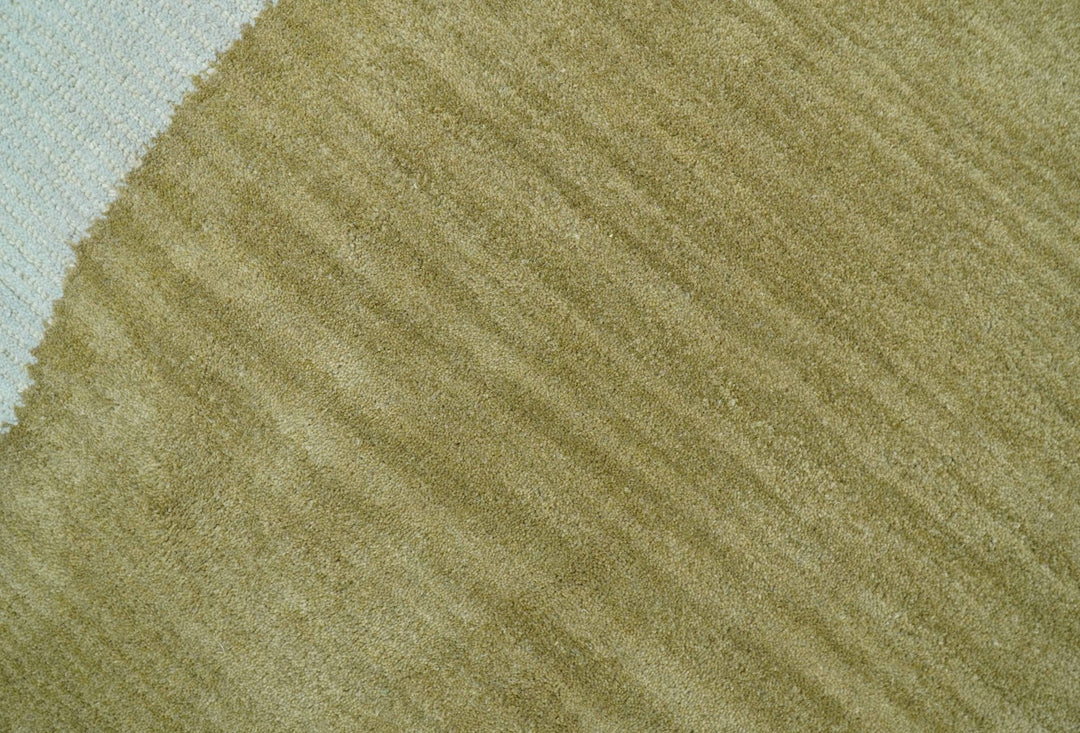 Azure Custom Made Modern Design Beige And Gray Hand Tufted Wool Rug - The Rug Decor