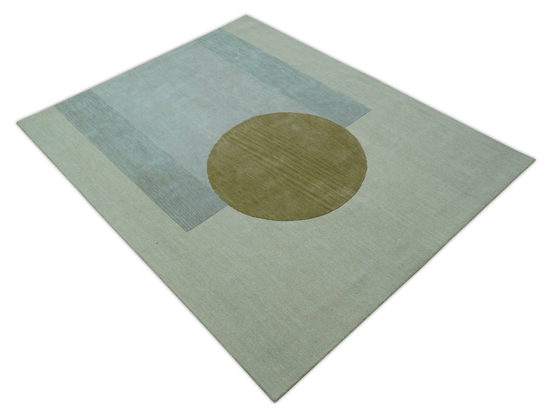 Azure Custom Made Modern Design Beige And Gray Hand Tufted Wool Rug - The Rug Decor