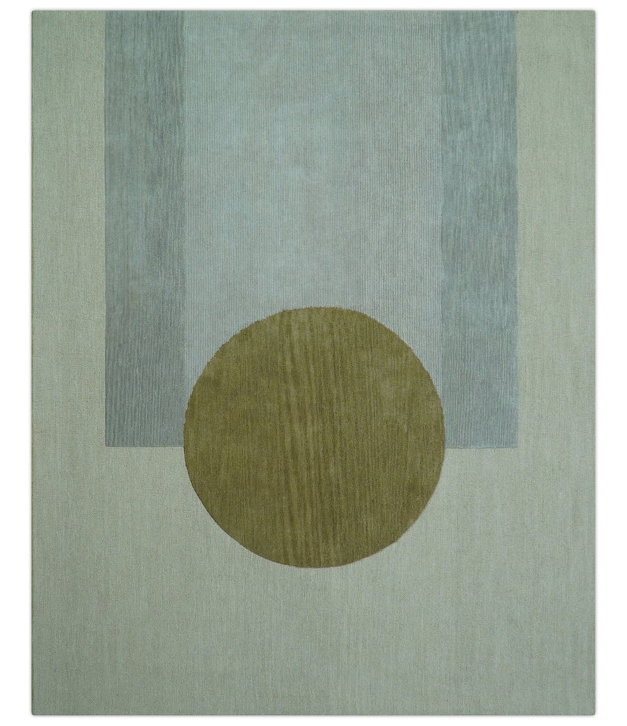 Azure Custom Made Modern Design Beige And Gray Hand Tufted Wool Rug - The Rug Decor