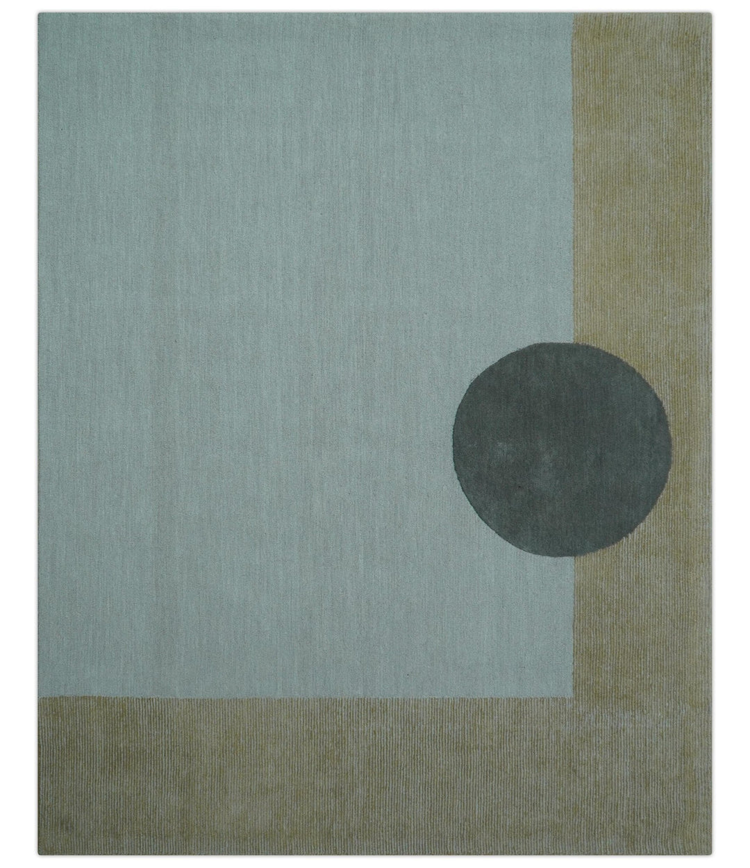 Azure Custom Made Modern Design Gray and Brown Hand Tufted Wool Rug - The Rug Decor