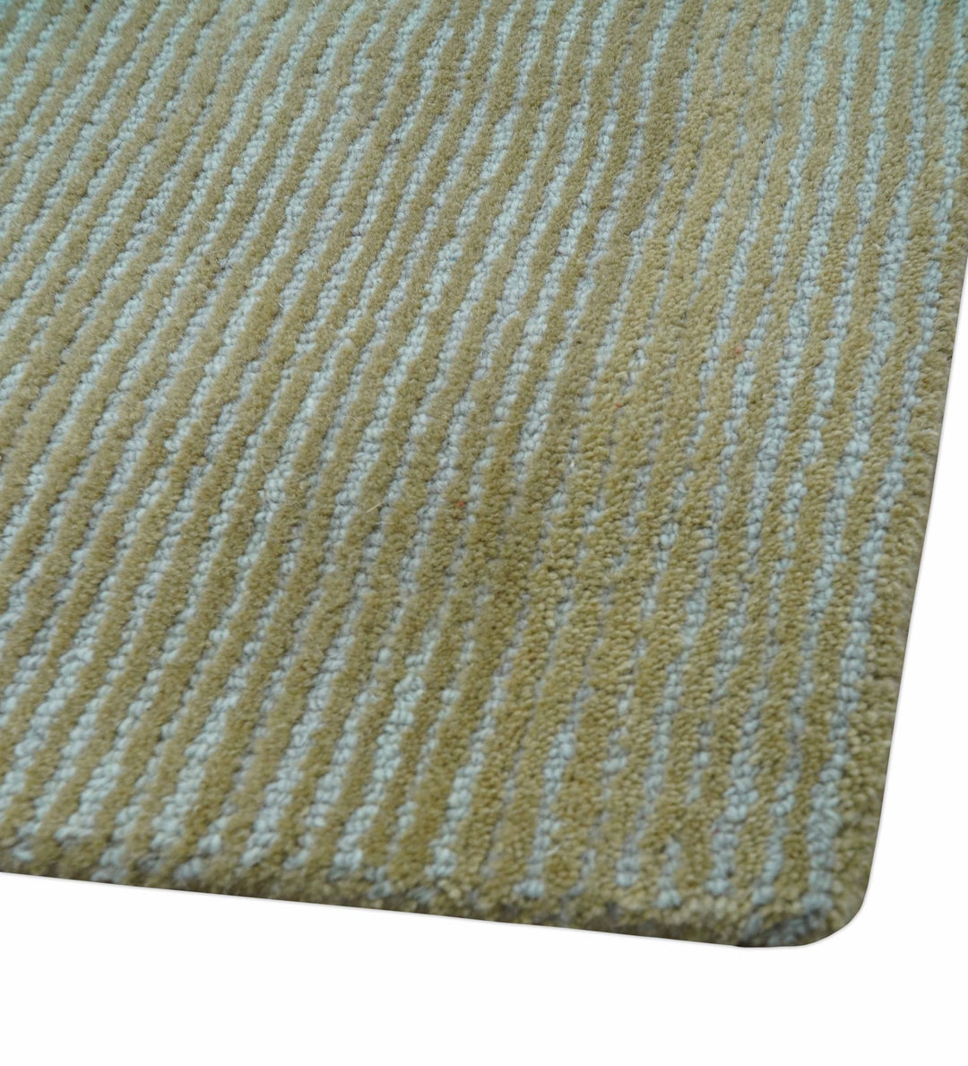 Azure Custom Made Modern Design Gray and Brown Hand Tufted Wool Rug - The Rug Decor