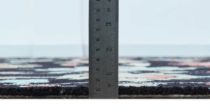 Azure Custom Made Traditional Oushak Black Hand Tufted Wool Rug - The Rug Decor