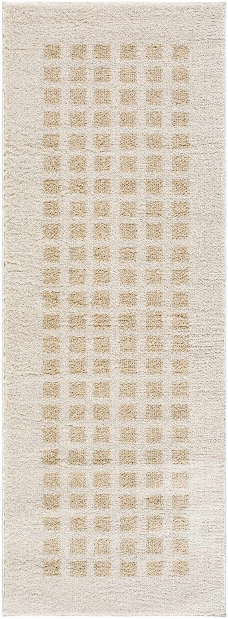Baback Modern Geometrical Beige Washable Area Rug - The Rug Decor