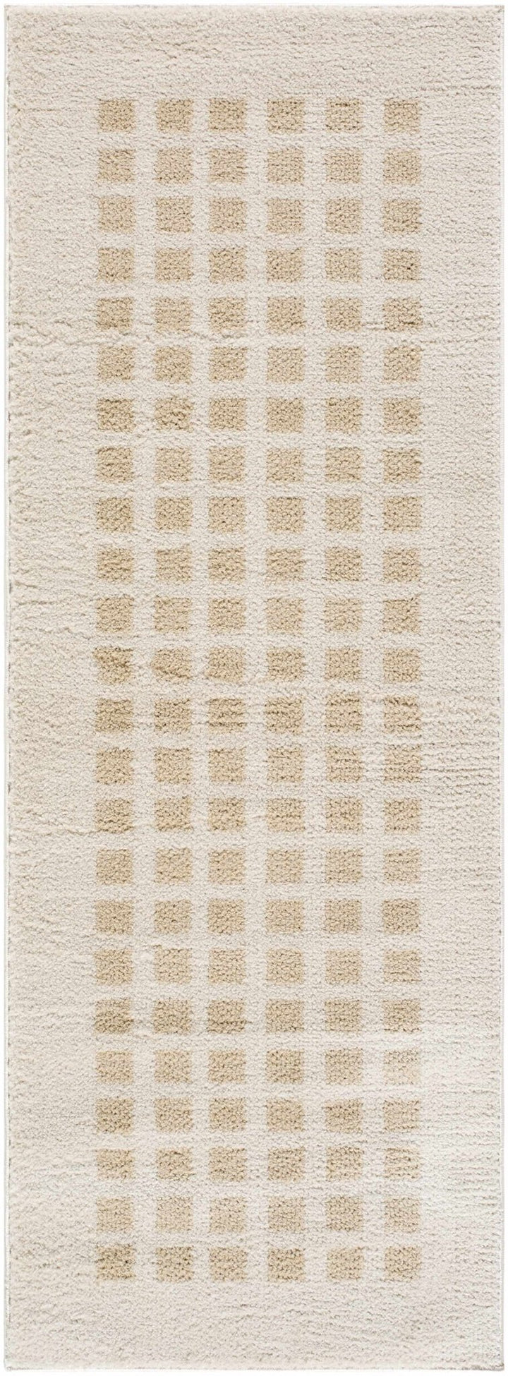 Baback Modern Geometrical Beige Washable Area Rug - The Rug Decor