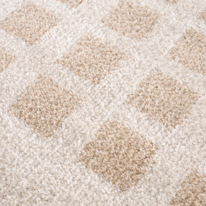 Baback Modern Geometrical Beige Washable Area Rug - The Rug Decor