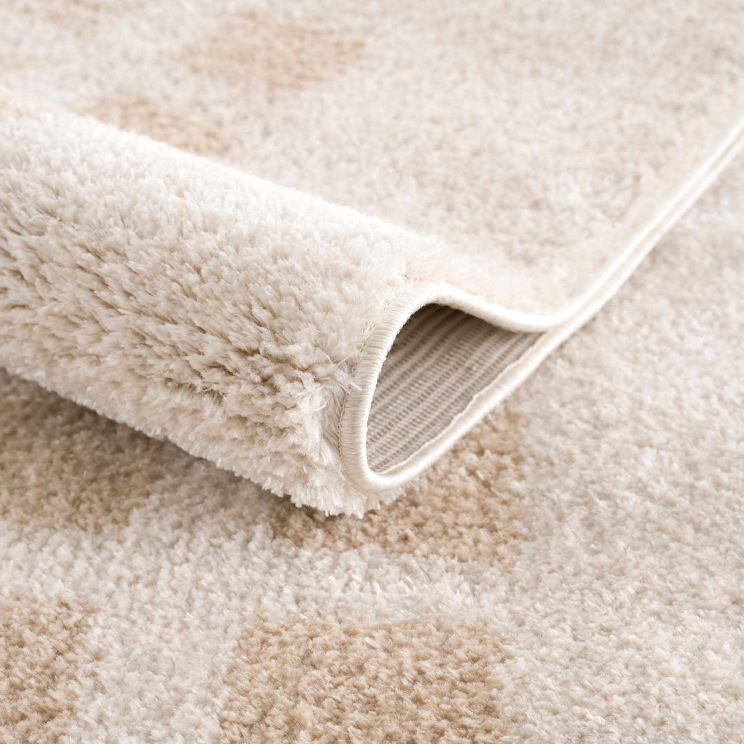 Baback Modern Geometrical Beige Washable Area Rug - The Rug Decor