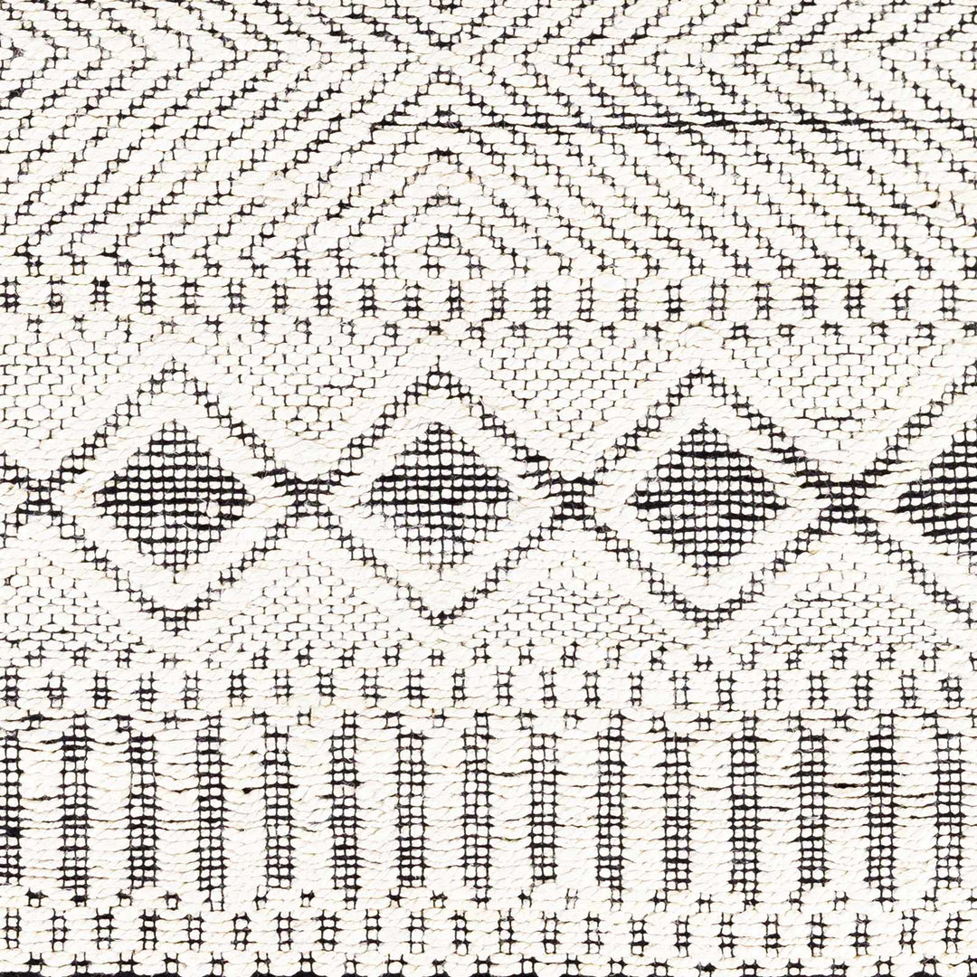 Bachauan Modern Geometrical Design Ivory Hand Woven Area Rug