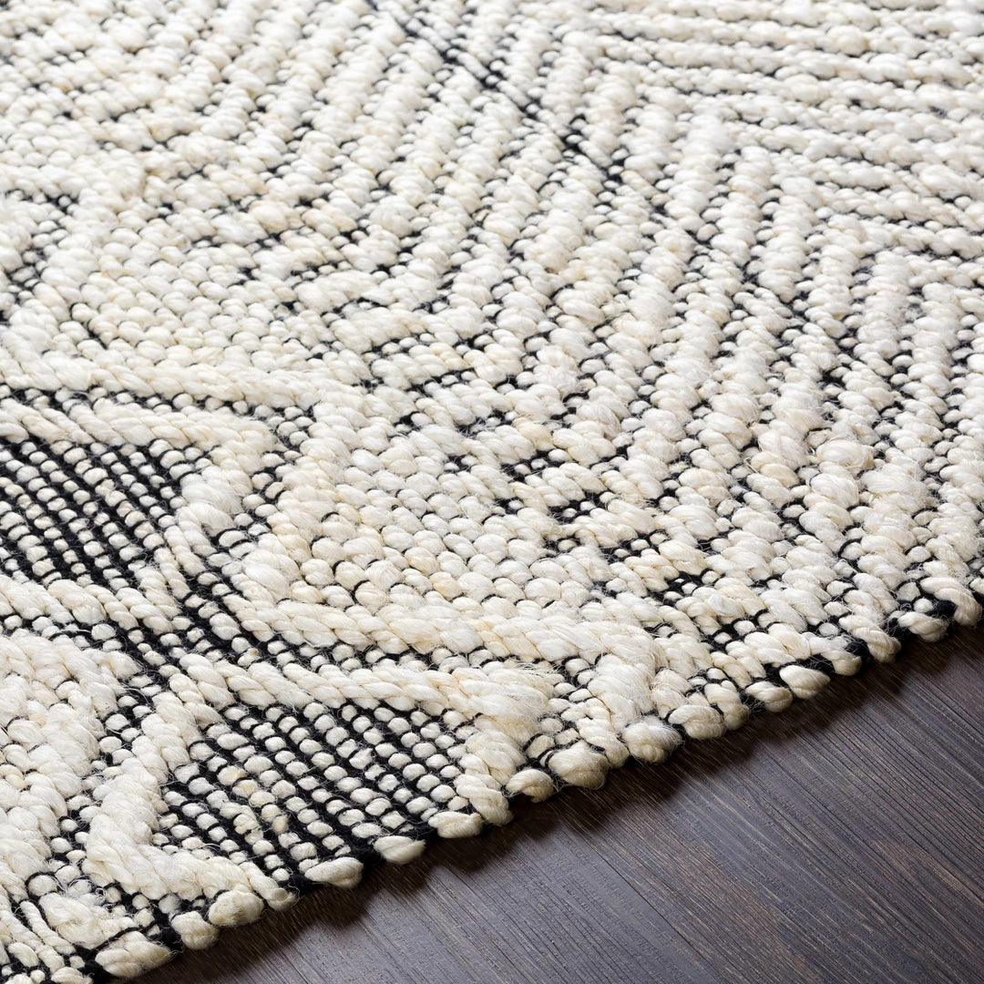 Bachauan Modern Geometrical Design Ivory Hand Woven Area Rug