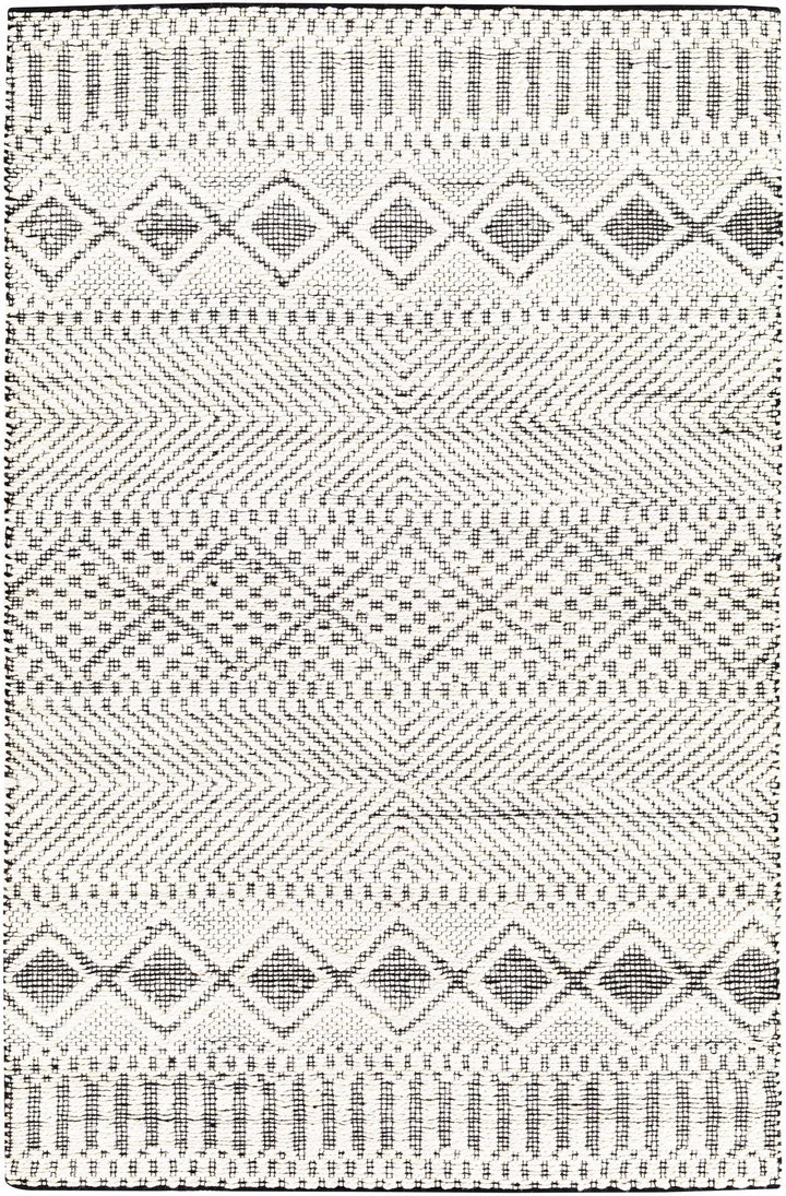 Bachauan Modern Geometrical Design Ivory Hand Woven Area Rug - The Rug Decor