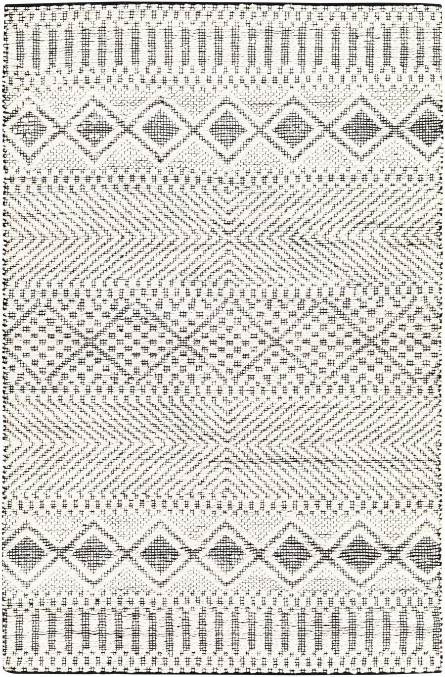 Bachauan Modern Geometrical Design Ivory Hand Woven Area Rug - The Rug Decor