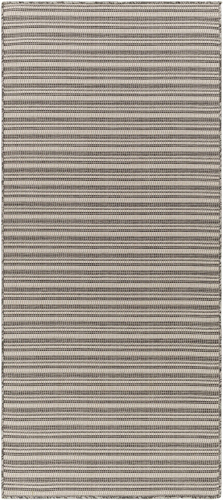 Baha Modern Stripes Design Beige And Black Area Rug - The Rug Decor
