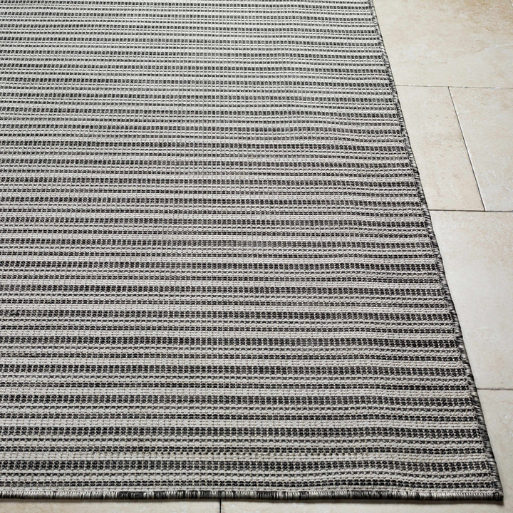 Baha Modern Stripes Design Beige And Black Area Rug - The Rug Decor