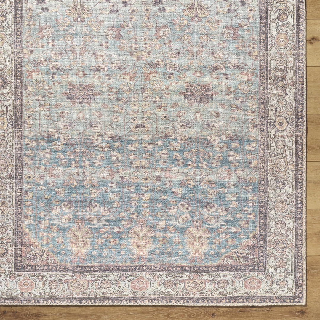 Bahram Traditional Transitional Gray And Brown Washable Rug - The Rug Decor