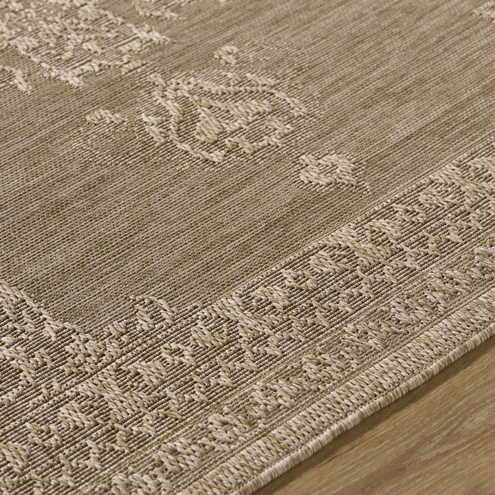 Bahula Traditional Style Brown Outdoor Area Rug - The Rug Decor